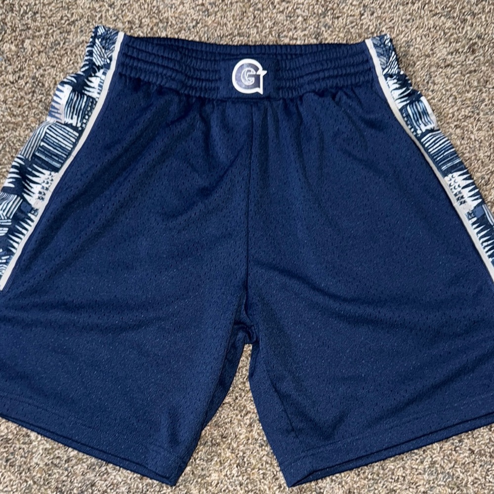 Mitchell & Ness Blue Athletic Shorts Lightweight Mesh